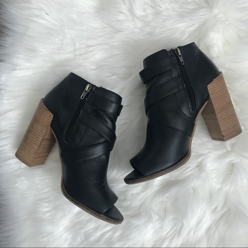 DV by Dolce Vita black open toe ankle heels 8.5 - Picture 2 of 7